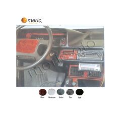 Meriç® Fiat Şahin S Ön Torpido Kaplama 24 Parça 1988-1997 (530156268)-Maun Piano Black