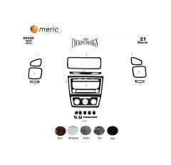 Meriç® Skoda Yeti Ön Torpido Kaplama 21 Parça 2010-› (530157392)-Maun Maun