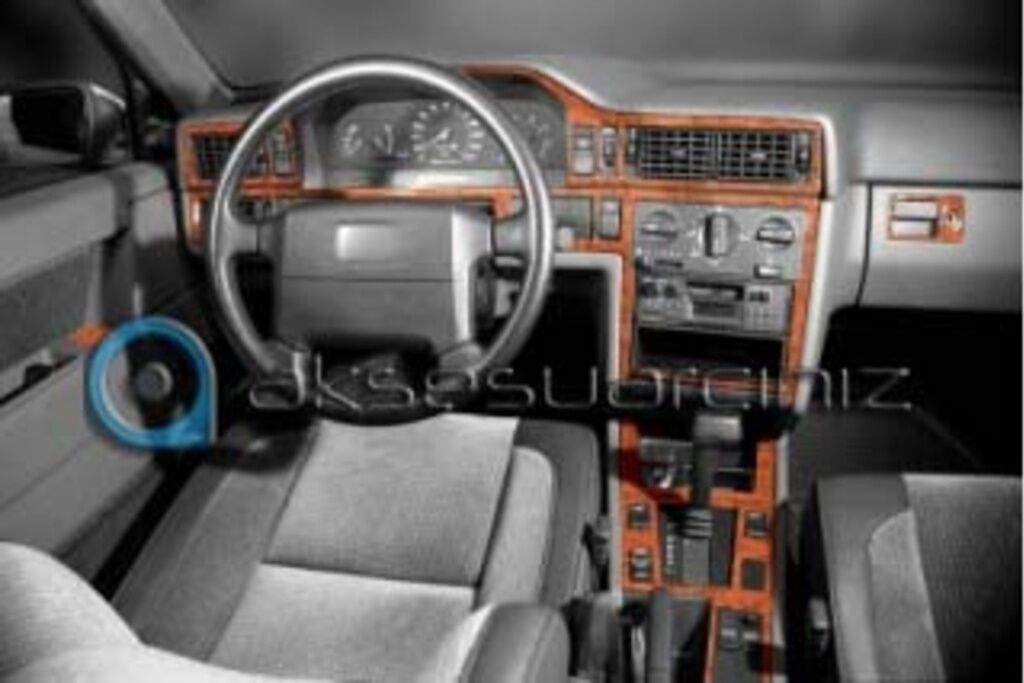 Meriç® Volvo 850 Ön Torpido Kaplama 21 Parça 1993-1997 (530158378)-Piano Black Alüminyum