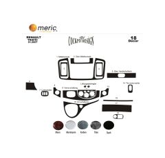 Meriç® Renault Trafic Torpido Kaplama 18 Parça 2007-2010 (530157289)-Maun Titan