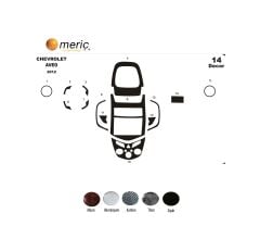 Meriç® Chevrolet Aveo Ön Torpido Kaplama 14 Parça 2012-› (530155974)-Alüminyum Alüminyum