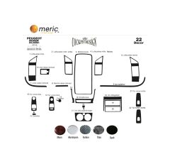 Meriç® Fiat Ducato/Jumper/Boxer Ön Torpido Kaplama 24 P 2006-2014 (530158021)-Maun Karbon