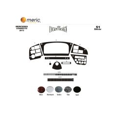 Meriç Mercedes Connecto Ön Torpido Kaplama 51 Parça 2012-› (530158167)-Maun