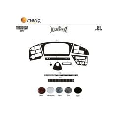 Meriç Mercedes Connecto Ön Torpido Kaplama 51 Parça 2012-› (530158167)-Maun Karbon
