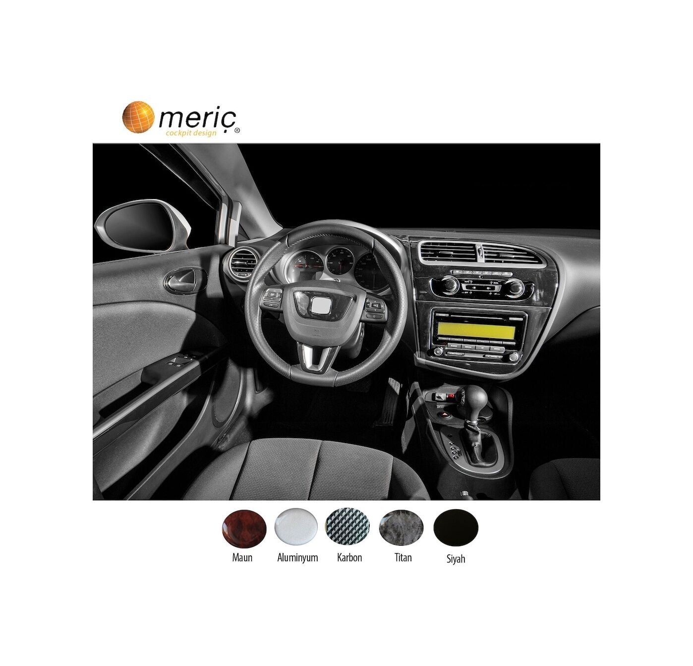 Meriç Seat Leon Ön Torpido Kaplama 18 Parça 2010-2014 (530157898)-Maun