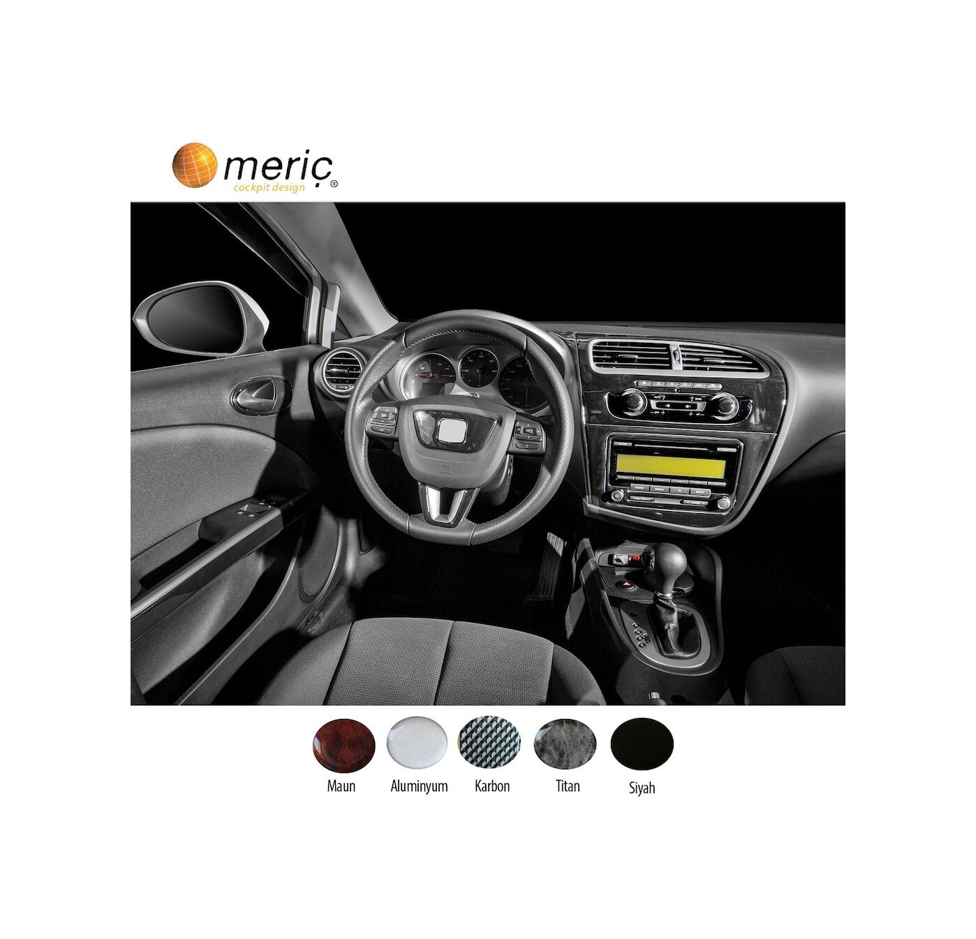 Meriç Seat Leon Ön Torpido Kaplama 18 Parça 2010-2014 (530157898)-Maun Maun