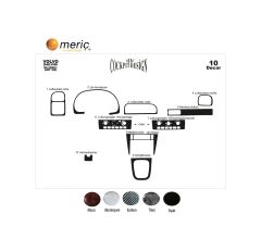 Meriç® Volvo S40 / V40 Alüminyum Kaplama 10 Parça 2000-2003 (530157720)-Maun Piano Black