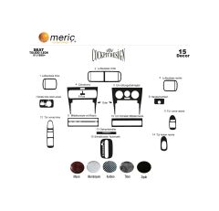 Meriç® Seat Toledo - Leon Ön Torpido Kaplama 1999-2002 (530157353)-Maun