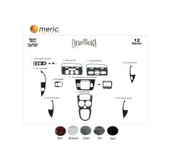 Meriç® Seat Altea / Toledo Ön Torpido Kaplama 12 Parça 2004-2008 (530157342)-Maun