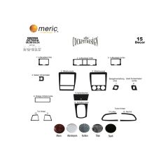 Meriç® Skoda Octavia Ön Torpido Kaplama 15 Parça 1998-2004 (530157384)-Maun Maun