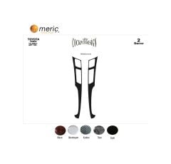 Meriç® Toyota Uyumlu Yaris Ön Torpido Kaplama 2 Parça 2005-2009 (530157518) Renk - Maun Piano Black