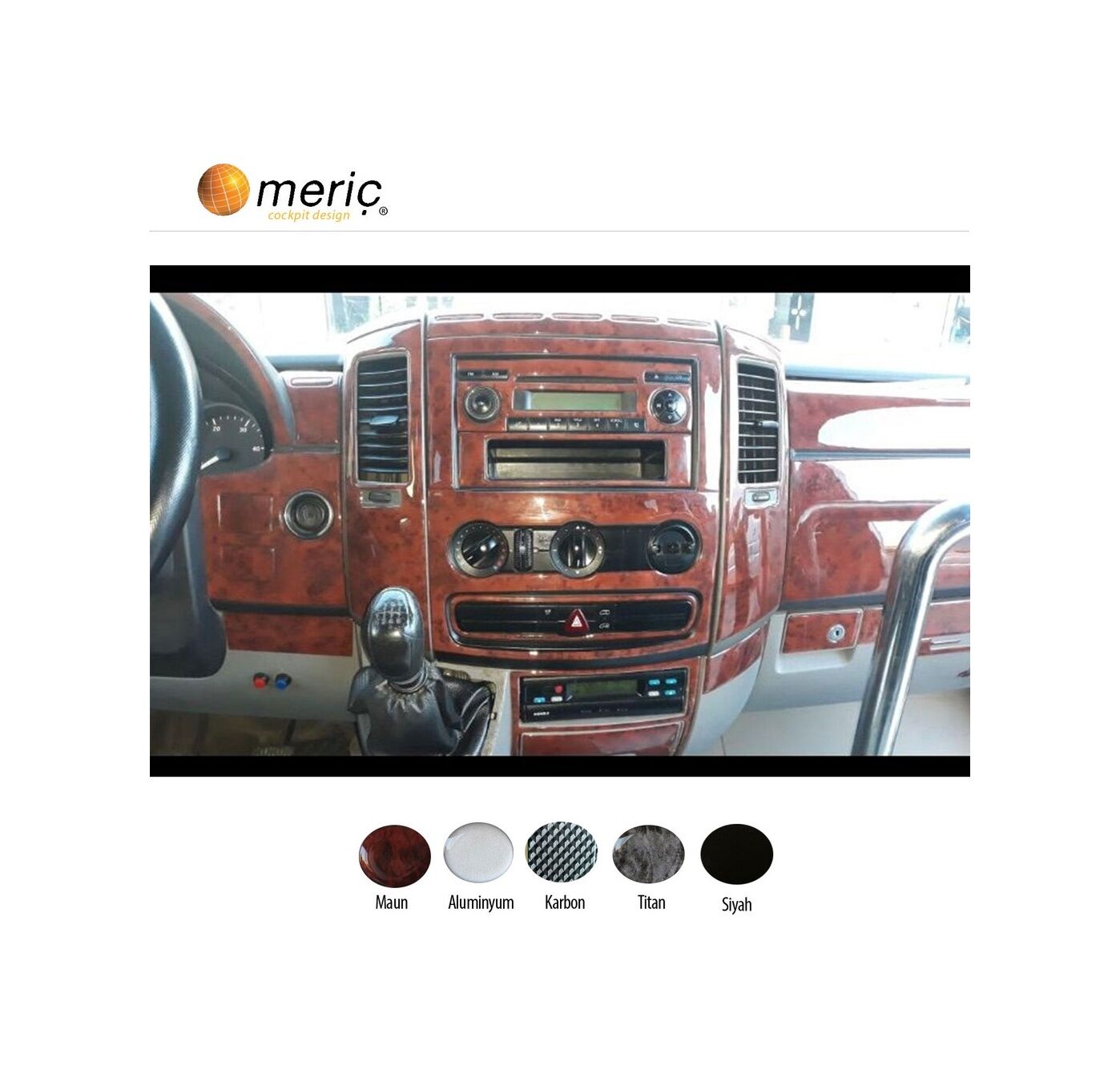Meriç® Mercedes Sprinter Ön Torpido Kaplama 61 Parça 2006-2019 (530158457)-Maun