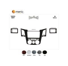 Meriç® Toyota Uyumlu Hilux Pick-Up Ön Torpido Kaplama 5 Parça 2006-2011 (530157506) Renk - Maun Alüminyum