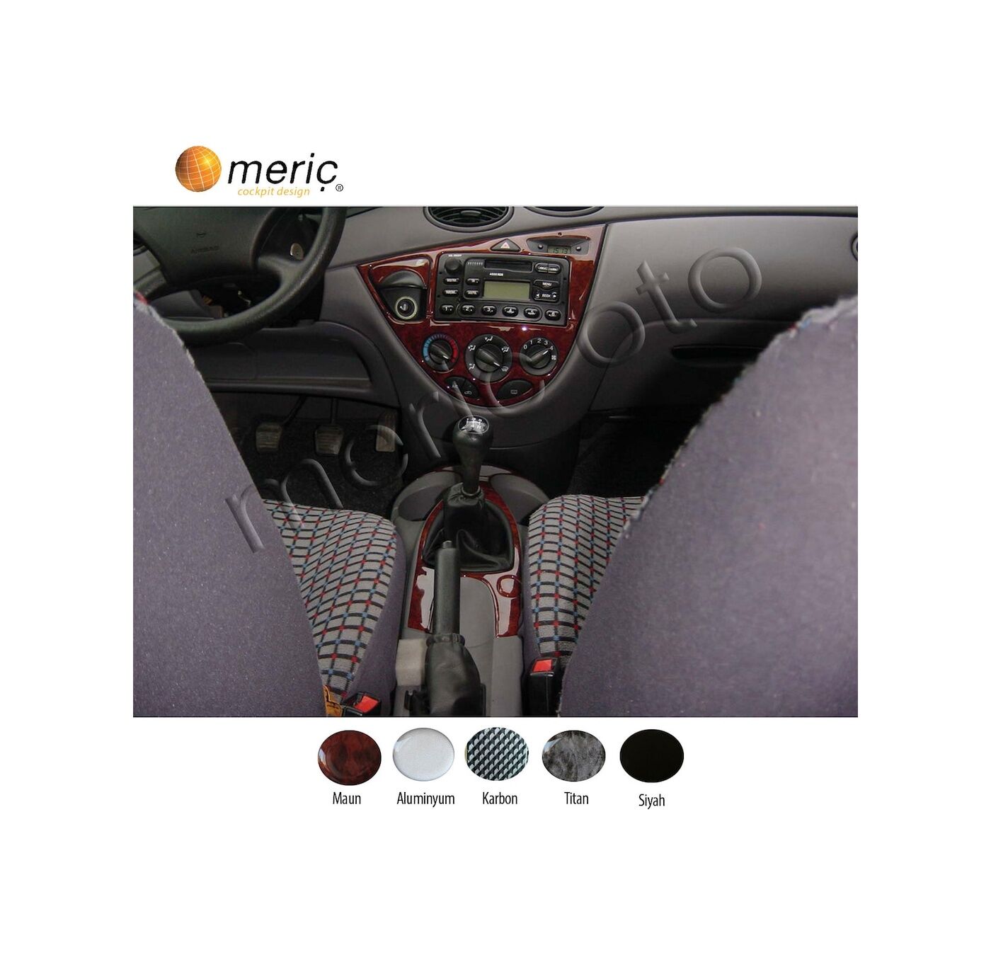 Meriç® Ford Focus Ön Torpido Kaplama 7 Parça 1998-2004 (530156316)-Maun
