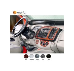 Meriç® Renault Trafic Ön Torpido Kaplama 19 Parça 2016-› (530157293)-Maun Karbon