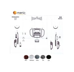 Meriç® Mercedes Vito Ön Torpido Kaplama 18 Parça 2015-› (530158322)-Maun Maun