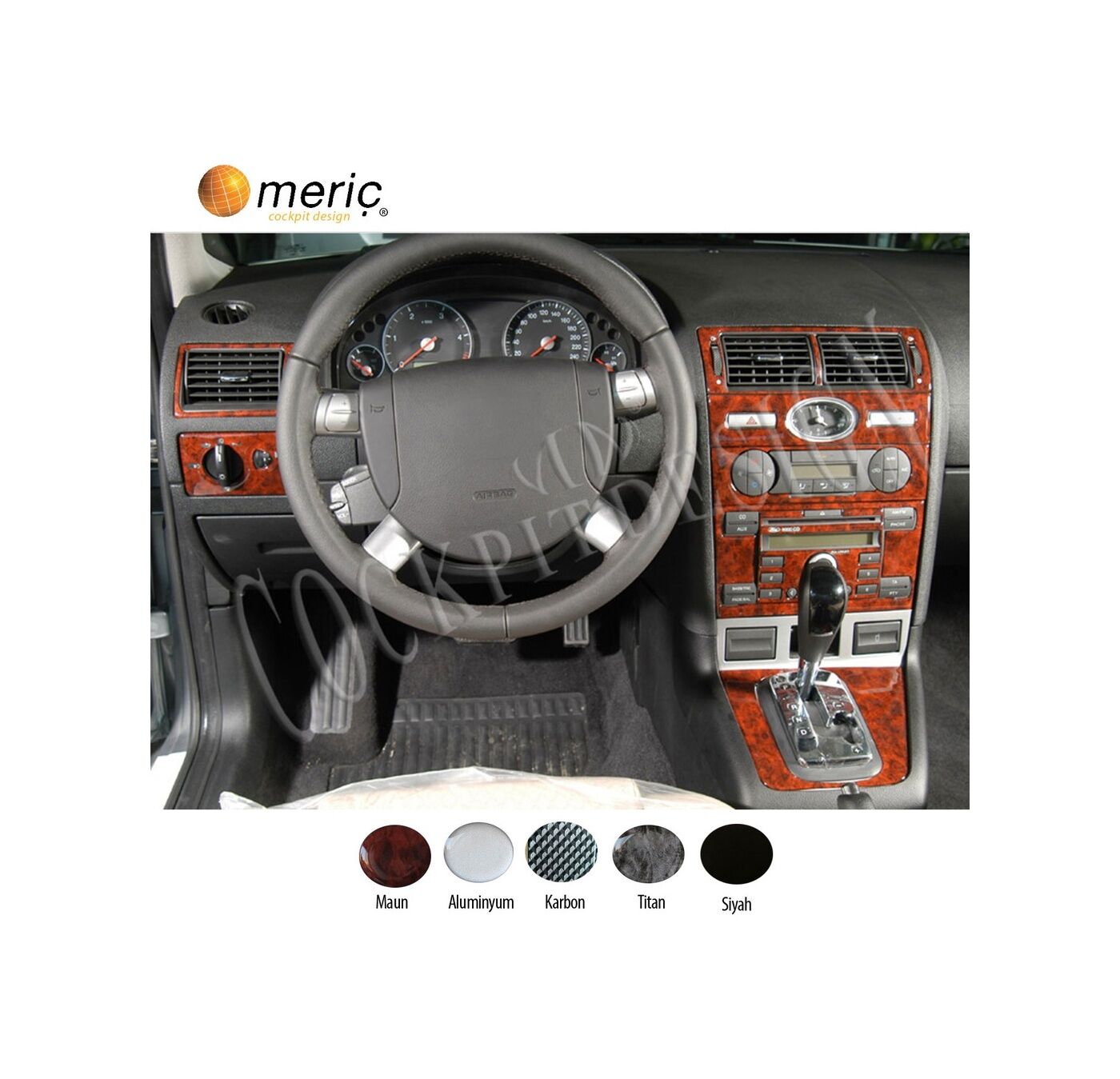 Meriç® Ford Mondeo Ön Torpido Kaplama 13 Parça 2003-2006 (530156354)-Maun