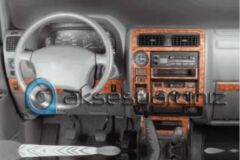 Meriç® Toyota Uyumlu Prado Ön Torpido Kaplama 15 Parça 1997-2000 (530157511) Renk - Maun Titan