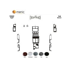 Meriç Dodge Nitro Ön Torpido Kaplama 14 Parça 2010-› (530158181)-Maun Piano Black