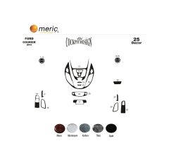 Meriç® Ford Courier Ön Torpido Kaplama 30 Parça 2014-2019 (530156306)-Maun Maun