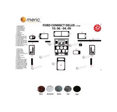 Meriç® Ford Connect Delux Ön Torpido Kaplama 22 Parça 2006-2009 (530156272)-Maun