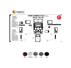 Meriç® Ford Connect Glx Ön Torpido Kaplama 21 Parça 2002-2006 (530156303)-Maun Maun