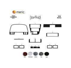 Meriç® Tata Telcoline 4X4 Ön Torpido Kaplama 13 Parça 2004-2009 (530157413)-Maun Piano Black