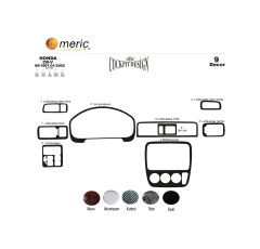 Meriç® Honda Cr-V 4X4 Ön Torpido Kaplama 9 Parça 1997-2002 (530156399)-Maun Karbon