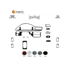 Meriç® Honda Civic Ön Torpido Kaplama 14 Parça 1992-1995 (530156390)-Maun Maun