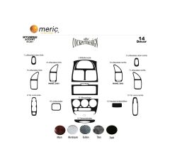Meriç® Hyundai Accent Ön Torpido Kaplama 14 Parça 2001-2005 (530156440)-Maun