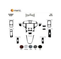 Meriç® Hyundai Matrix Ön Torpido Kaplama 13 Parça 2006-2012 (530156511)-Maun Titan