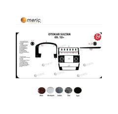 Meriç® Otokar Sultan Ön Torpido Kaplama 27 Parça 2010-2014 (530158330)-Maun Piano Black