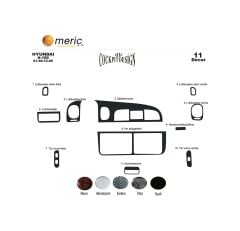 Meriç® Hyundai H 100 Ön Torpido Kaplama 11 Parça 1998-2004 (530157820)-Maun Karbon
