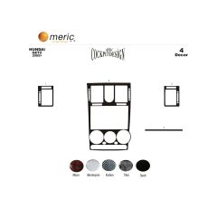 Meriç® Hyundai Getz Ön Torpido Kaplama 4 Parça 2005-2010 (530156496)-Karbon Karbon