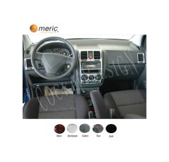 Meriç® Hyundai Getz Ön Torpido Kaplama 4 Parça 2005-2010 (530156496)-Karbon Maun