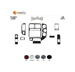 Meriç® Hyundai H 100 Ön Torpido Kaplama 10 Parça 2004-› (530156497)-Maun Piano Black