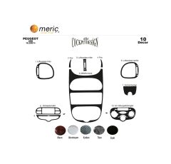 Meriç® Peugeot 206 Ön Torpido Kaplama Maun 10 Parça 2001-2010 (530157054)-Maun Alüminyum